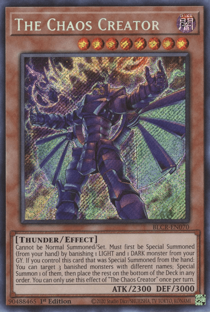 The Chaos Creator [BLCR-EN070] Secret Rare - Josh's Cards