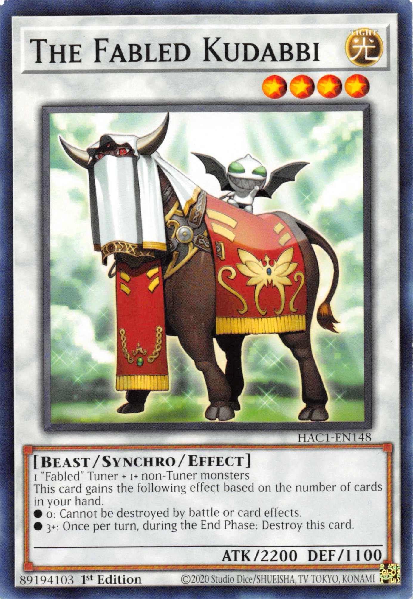The Fabled Kudabbi [HAC1-EN148] Common - Josh's Cards