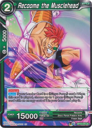 Recoome the Musclehead (BT10-078) [Rise of the Unison Warrior] Parallel Foil