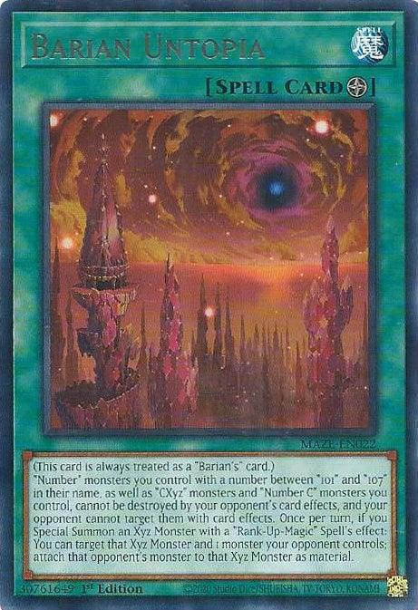 Barian Untopia [MAZE-EN022] Rare - Josh's Cards