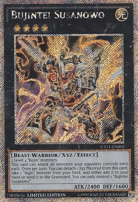 Bujintei Susanowo [CT11-EN002] Secret Rare - Josh's Cards