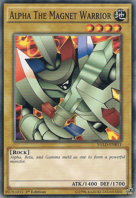 Alpha The Magnet Warrior [YGLD-ENB11] Common - Josh's Cards