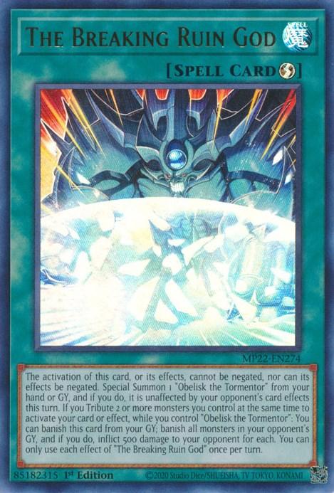 The Breaking Ruin God [MP22-EN274] Ultra Rare - Josh's Cards