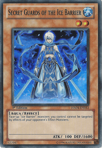 Secret Guards of the Ice Barrier [HA04-EN053] Super Rare - Josh's Cards