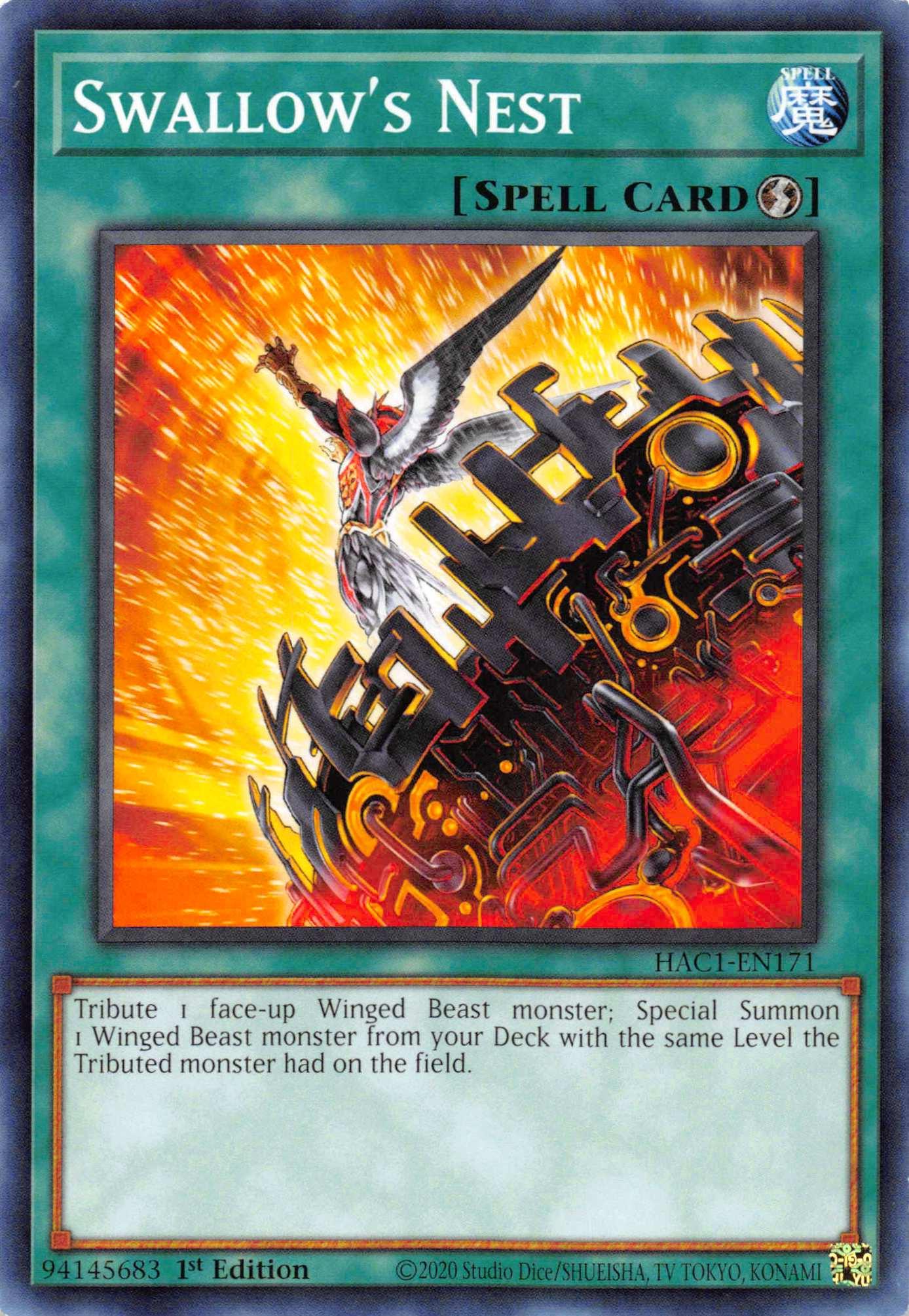 Swallow's Nest (Duel Terminal) [HAC1-EN171] Parallel Rare - Josh's Cards