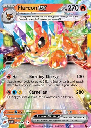 Flareon ex 014/131 - SV Prismatic Evolutions Holofoil