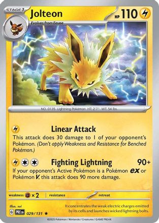 Jolteon 029/131 - SV Prismatic Evolutions Holofoil