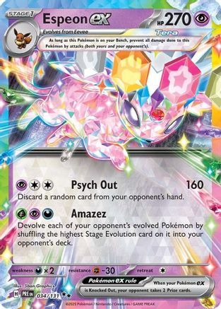 Espeon ex 034/131 - SV Prismatic Evolutions Holofoil