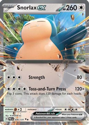 Snorlax ex 076/131 - SV Prismatic Evolutions Holofoil