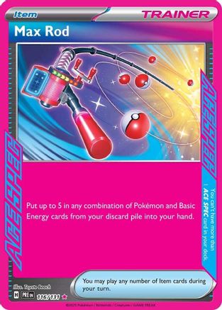 Max Rod 116/131 - SV Prismatic Evolutions Holofoil