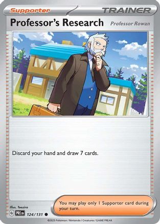 Professor's Research [Professor Rowan] 124/131 - SV Prismatic Evolutions Reverse Holofoil