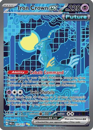 Iron Crown ex 158/131 - SV Prismatic Evolutions Holofoil