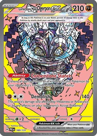 Cornerstone Mask Ogerpon ex 160/131 - SV Prismatic Evolutions Holofoil