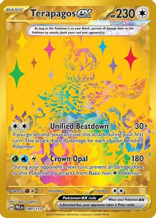 Terapagos ex 180/131 - SV Prismatic Evolutions Holofoil