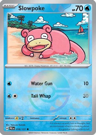 Slowpoke (Poke Ball Pattern) 018/131 - SV Prismatic Evolutions Holofoil