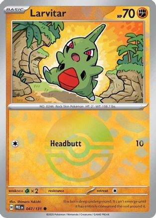 Larvitar (Poke Ball Pattern) 047/131 - SV Prismatic Evolutions Holofoil