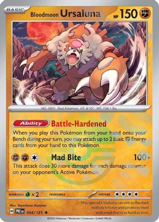 Bloodmoon Ursaluna (Poke Ball Pattern) 054/131 - SV Prismatic Evolutions Holofoil
