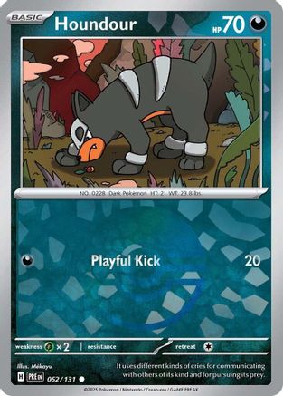 Houndour (Poke Ball Pattern) 062/131 - SV Prismatic Evolutions Holofoil
