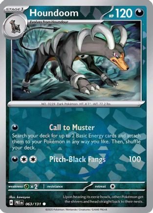 Houndoom (Poke Ball Pattern) 063/131 - SV Prismatic Evolutions Holofoil