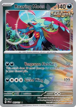 Roaring Moon (Poke Ball Pattern) 065/131 - SV Prismatic Evolutions Holofoil