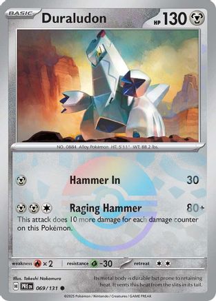 Duraludon (Poke Ball Pattern) 069/131 - SV Prismatic Evolutions Holofoil