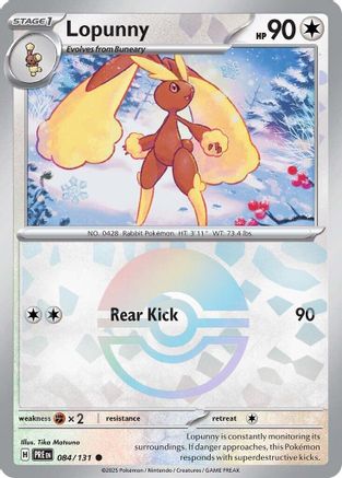 Lopunny (Poke Ball Pattern) 084/131 - SV Prismatic Evolutions Holofoil