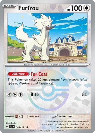 Furfrou (Poke Ball Pattern) 088/131 - SV Prismatic Evolutions Holofoil
