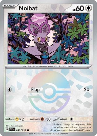 Noibat (Poke Ball Pattern) 090/131 - SV Prismatic Evolutions Holofoil