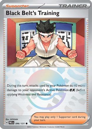Black Belt's Training (Poke Ball Pattern) 096/131 - SV Prismatic Evolutions Holofoil