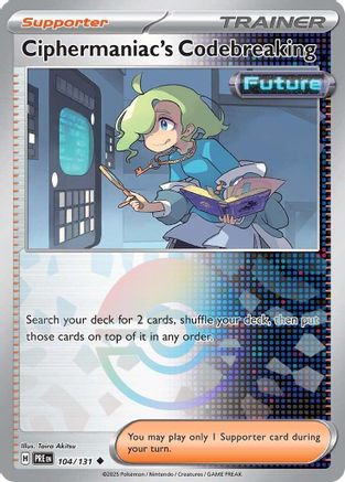 Ciphermaniac's Codebreaking (Poke Ball Pattern) 104/131 - SV Prismatic Evolutions Holofoil