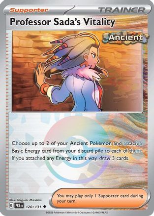 Professor Sada's Vitality (Poke Ball Pattern) 120/131 - SV Prismatic Evolutions Holofoil