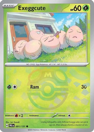 Exeggcute (Master Ball Pattern) 001/131 - SV Prismatic Evolutions Holofoil