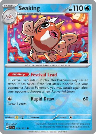 Seaking (Master Ball Pattern) 021/131 - SV Prismatic Evolutions Holofoil
