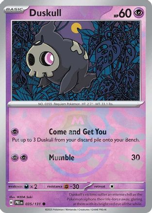 Duskull (Master Ball Pattern) 035/131 - SV Prismatic Evolutions Holofoil