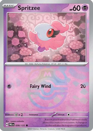 Spritzee (Master Ball Pattern) 038/131 - SV Prismatic Evolutions Holofoil
