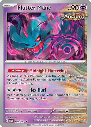 Flutter Mane (Master Ball Pattern) 043/131 - SV Prismatic Evolutions Holofoil