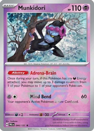 Munkidori (Master Ball Pattern) 044/131 - SV Prismatic Evolutions Holofoil