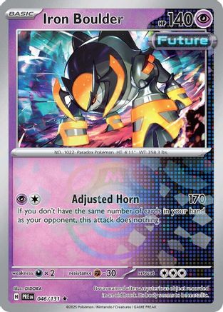 Iron Boulder (Master Ball Pattern) 046/131 - SV Prismatic Evolutions Holofoil