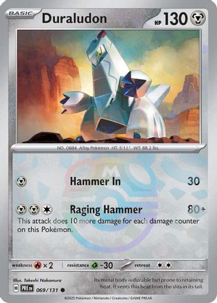Duraludon (Master Ball Pattern) 069/131 - SV Prismatic Evolutions Holofoil