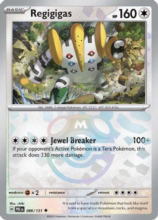 Regigigas (Master Ball Pattern) 086/131 - SV Prismatic Evolutions Holofoil
