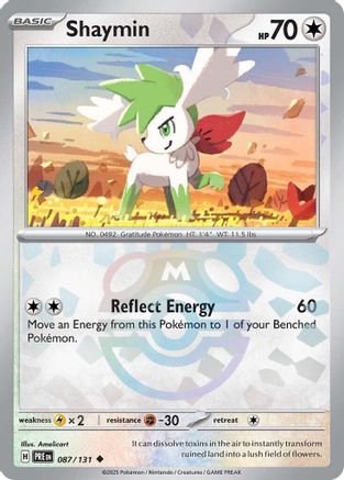 Shaymin (Master Ball Pattern) 087/131 - SV Prismatic Evolutions Holofoil