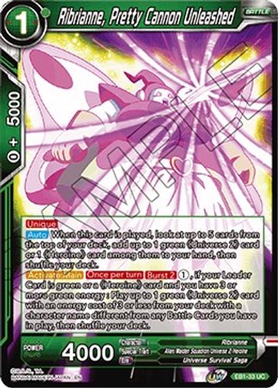 Ribrianne, Pretty Cannon Unleashed (EB1-033) [Battle Evolution Booster] Parallel Foil