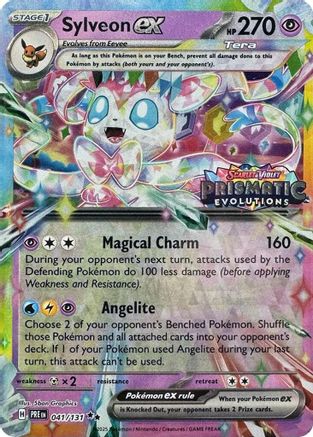 Sylveon ex (Prismatic Evolutions Stamp) 041/131 - Miscellaneous Cards & Products Holofoil