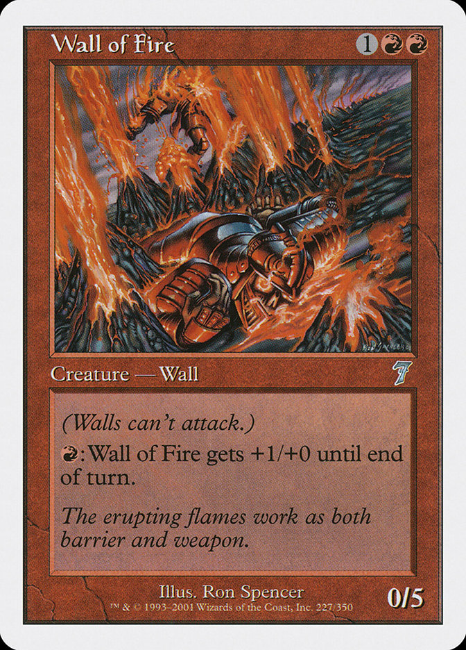 Wall of Fire [Seventh Edition] Foil