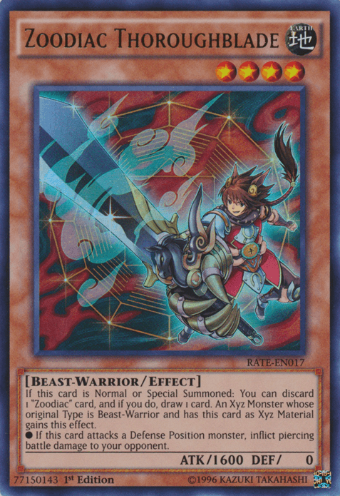 Zoodiac Thoroughblade [RATE-EN017] Ultra Rare - Josh's Cards