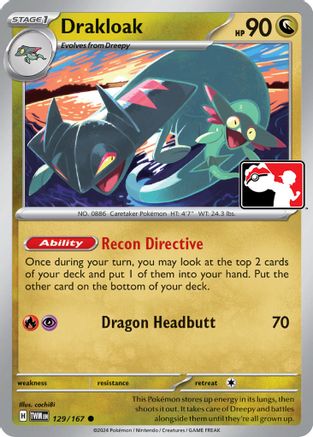 Drakloak 129/167 - Prize Pack Series Cards Holofoil