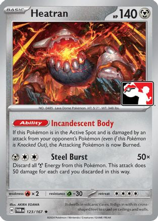 Heatran 123 - Prize Pack Series Cards Holofoil