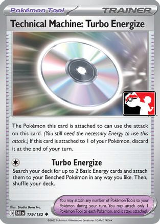 Technical Machine: Turbo Energize 179/182 - Prize Pack Series Cards Holofoil
