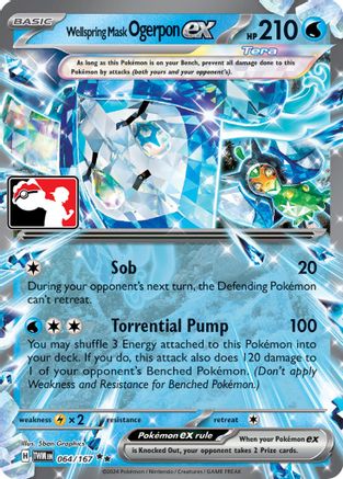 Wellspring Mask Ogerpon ex 064 - Prize Pack Series Cards Holofoil