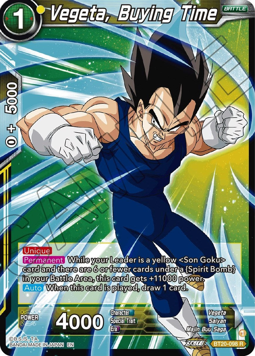 Vegeta, Buying Time (BT20-098) [Power Absorbed] Parallel Foil